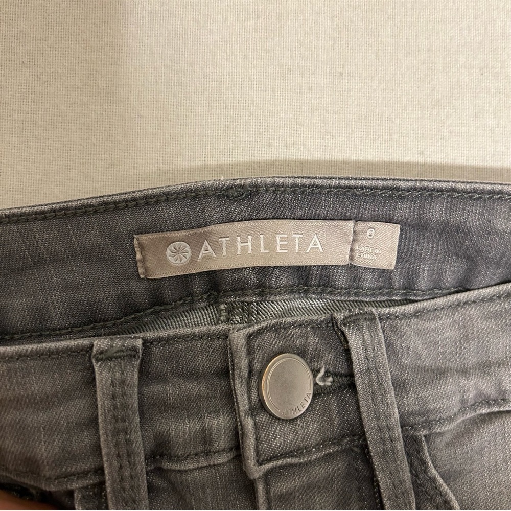 Athleta Women’s‎ Sculptek Ultra SkinnyGray Washed Jeans Size 0 - Picture 4 of 11